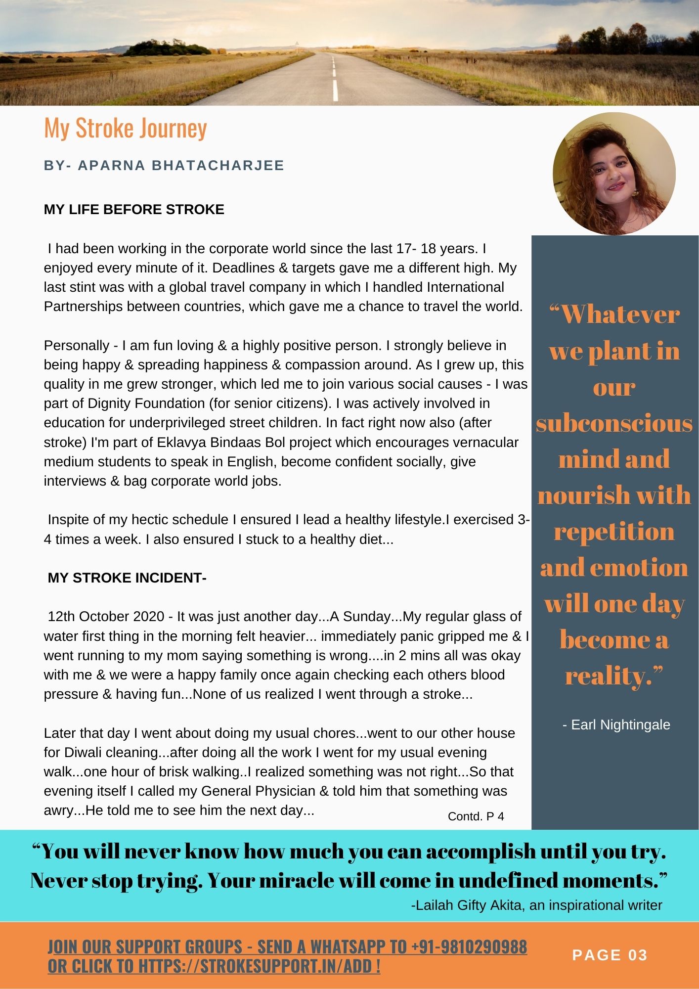 Stroke Warrior Aparna's Journey-1