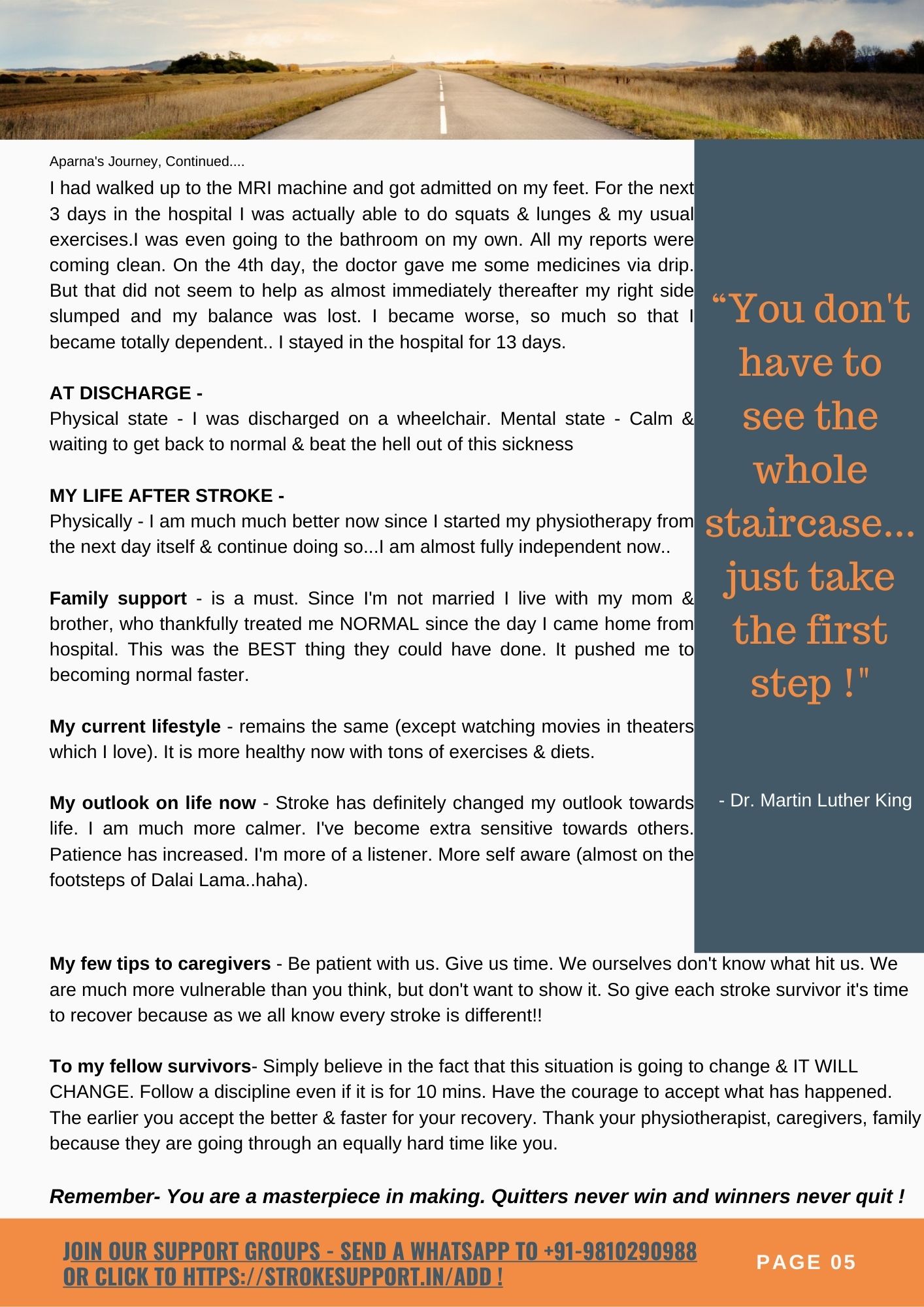 Stroke Warrior Aparna's Journey-3