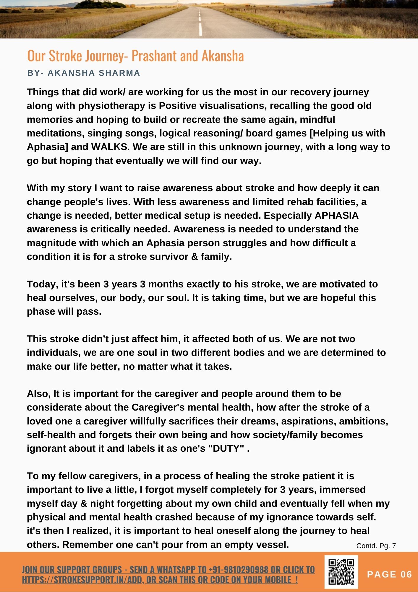 Our Stroke Journey - Prashant and Akansha-4