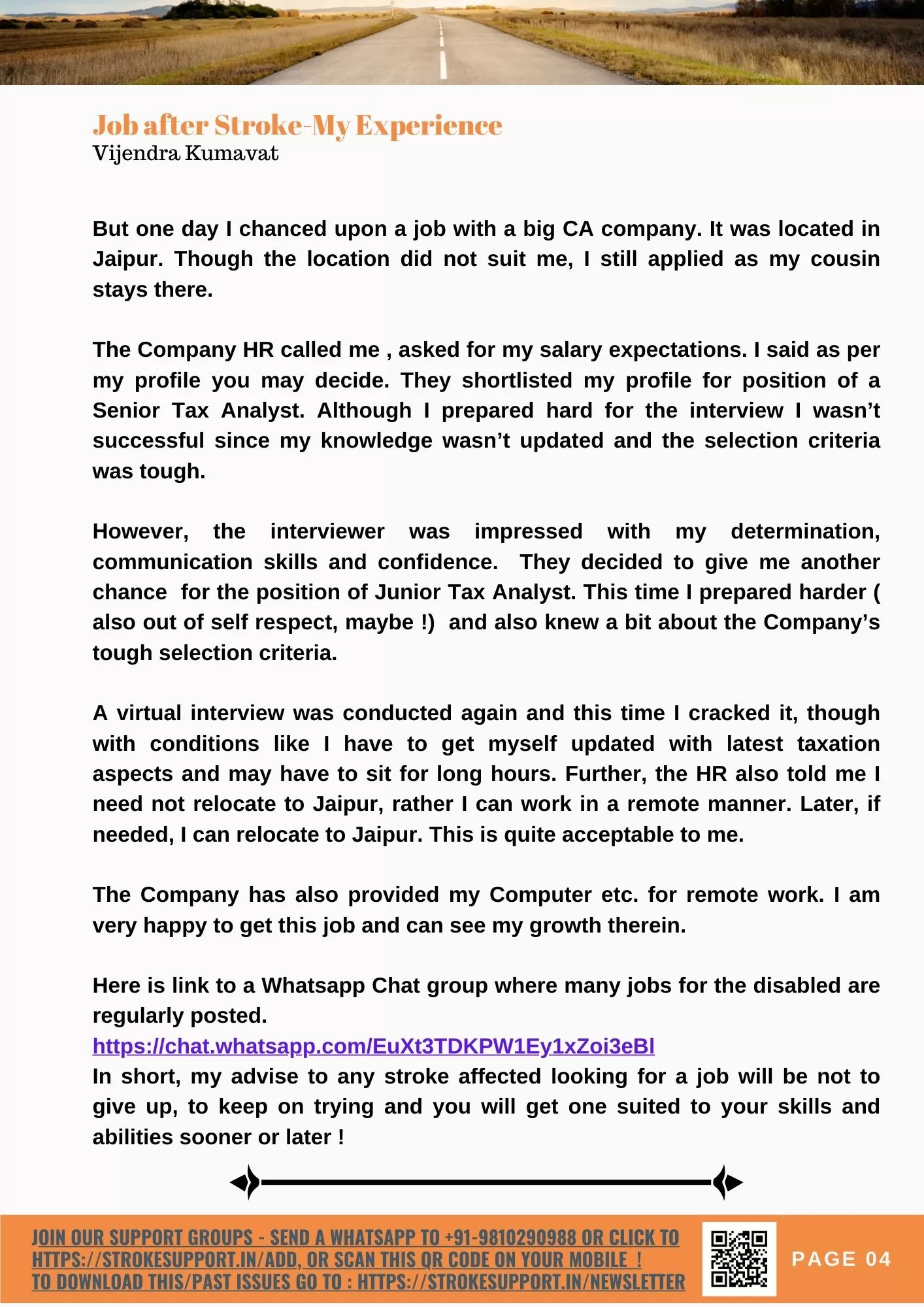 Job after stroke-My Experience-2