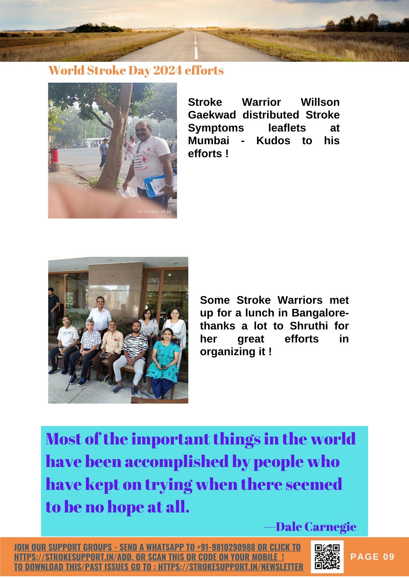 World Stroke Day 2024 Efforts- Pg 2 World Stroke Day 2024 Efforts - Page 2